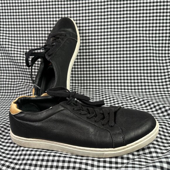 Allen Edmonds Courtside Black Leather Sneaker Shoes Men's Size 9 - Picture 1 of 6